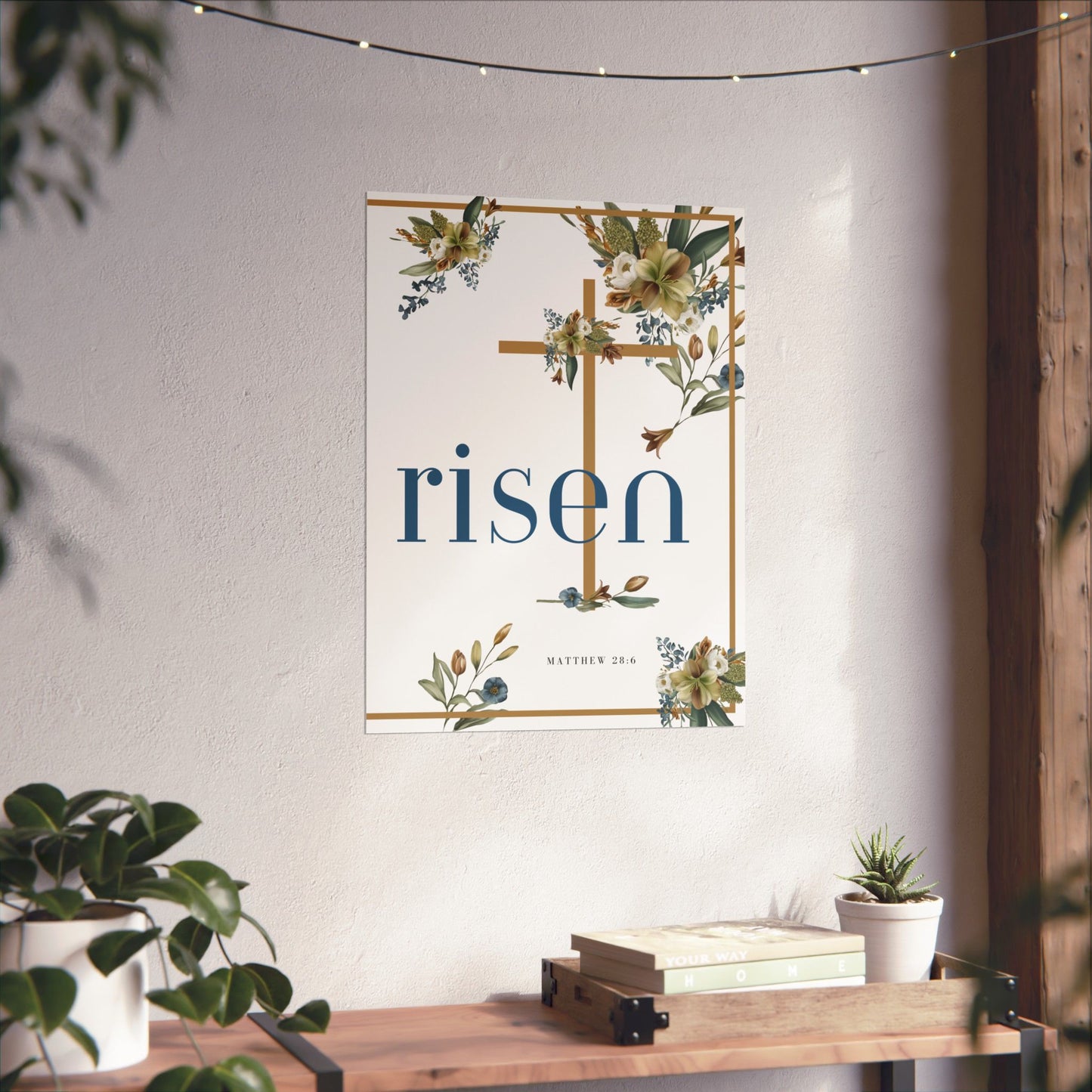 He is Risen Matte Vertical Wall Art (2 of 2) UNFRAMED