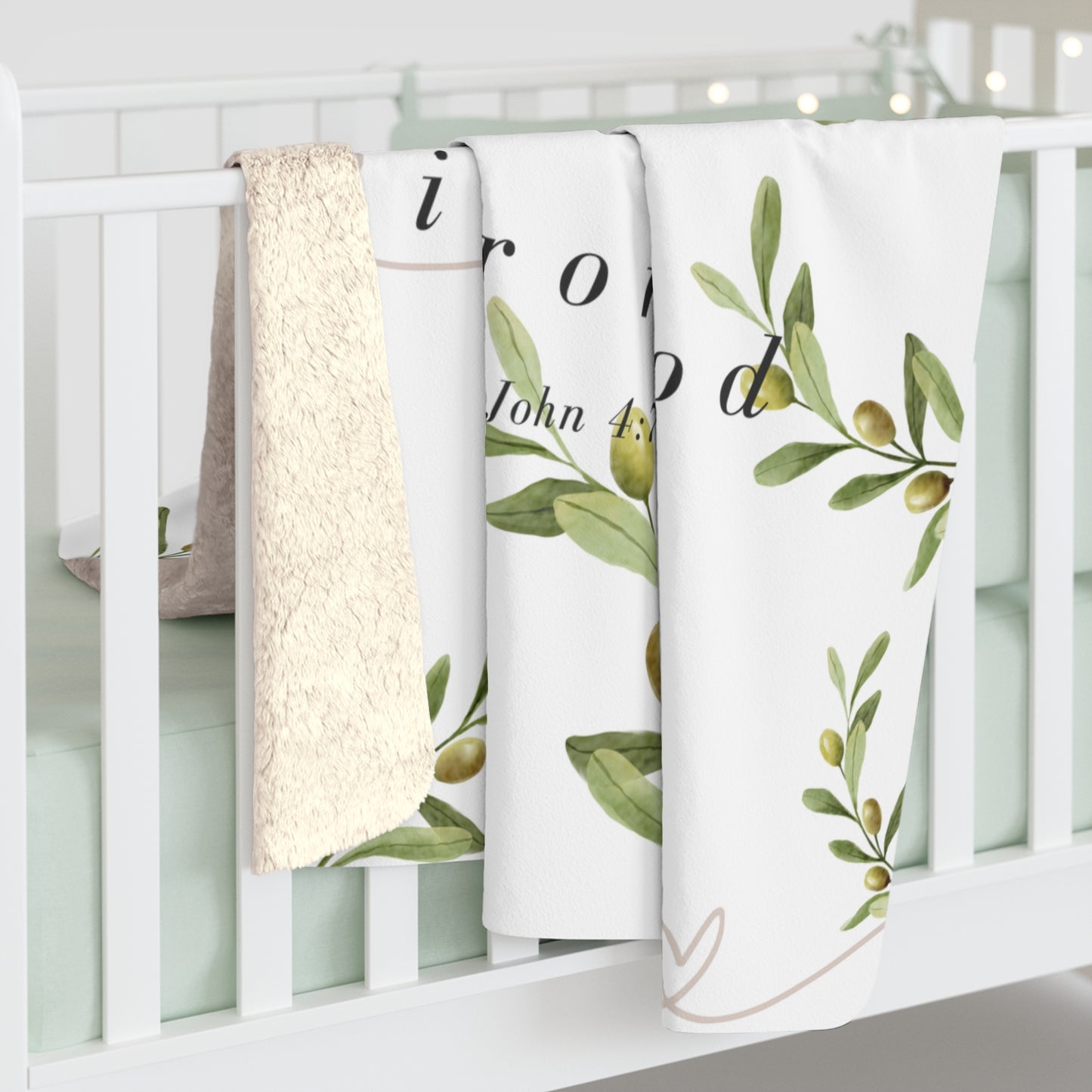 Love Is from God Sherpa Fleece Blanket