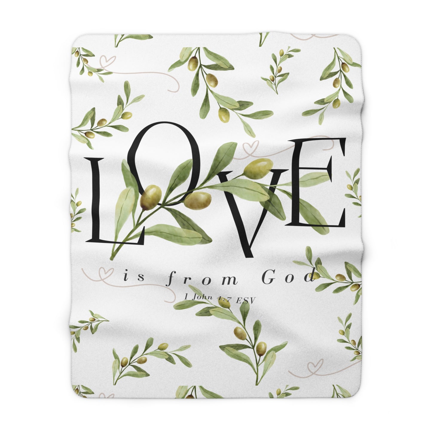 Love Is from God Sherpa Fleece Blanket