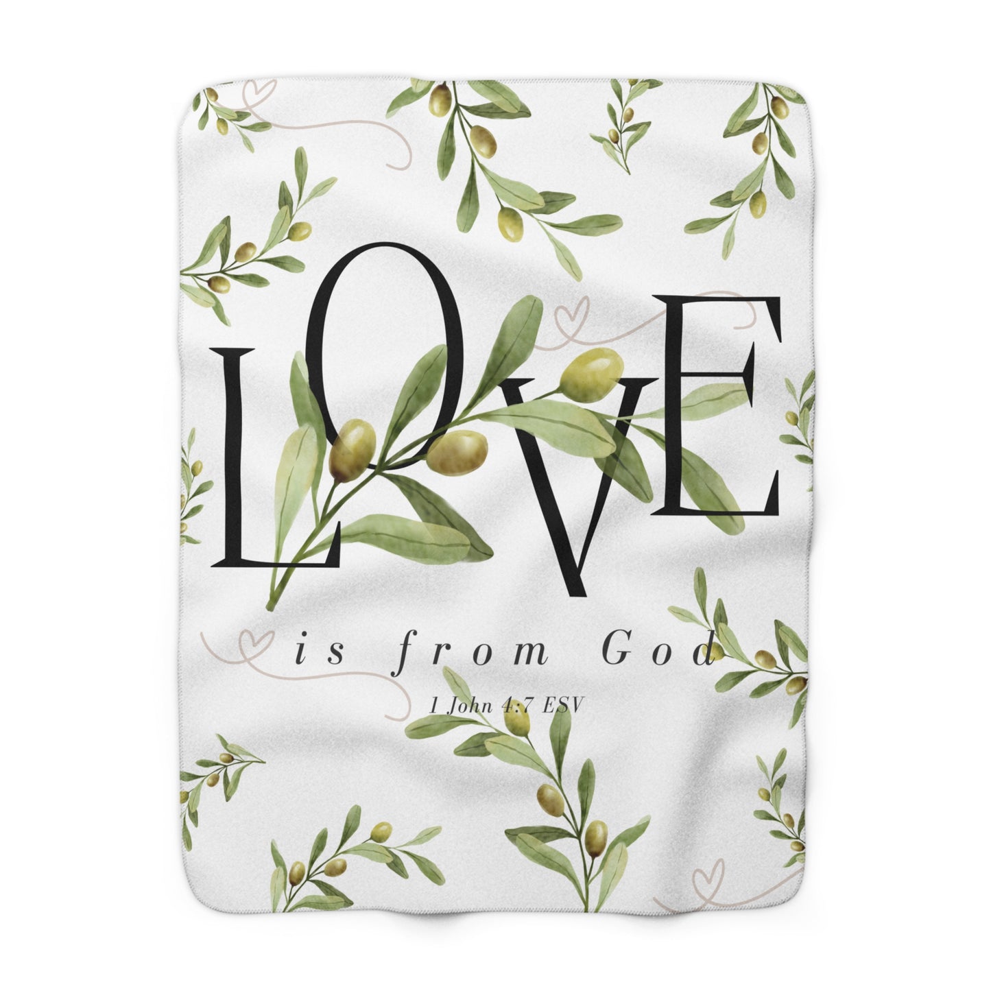 Love Is from God Sherpa Fleece Blanket