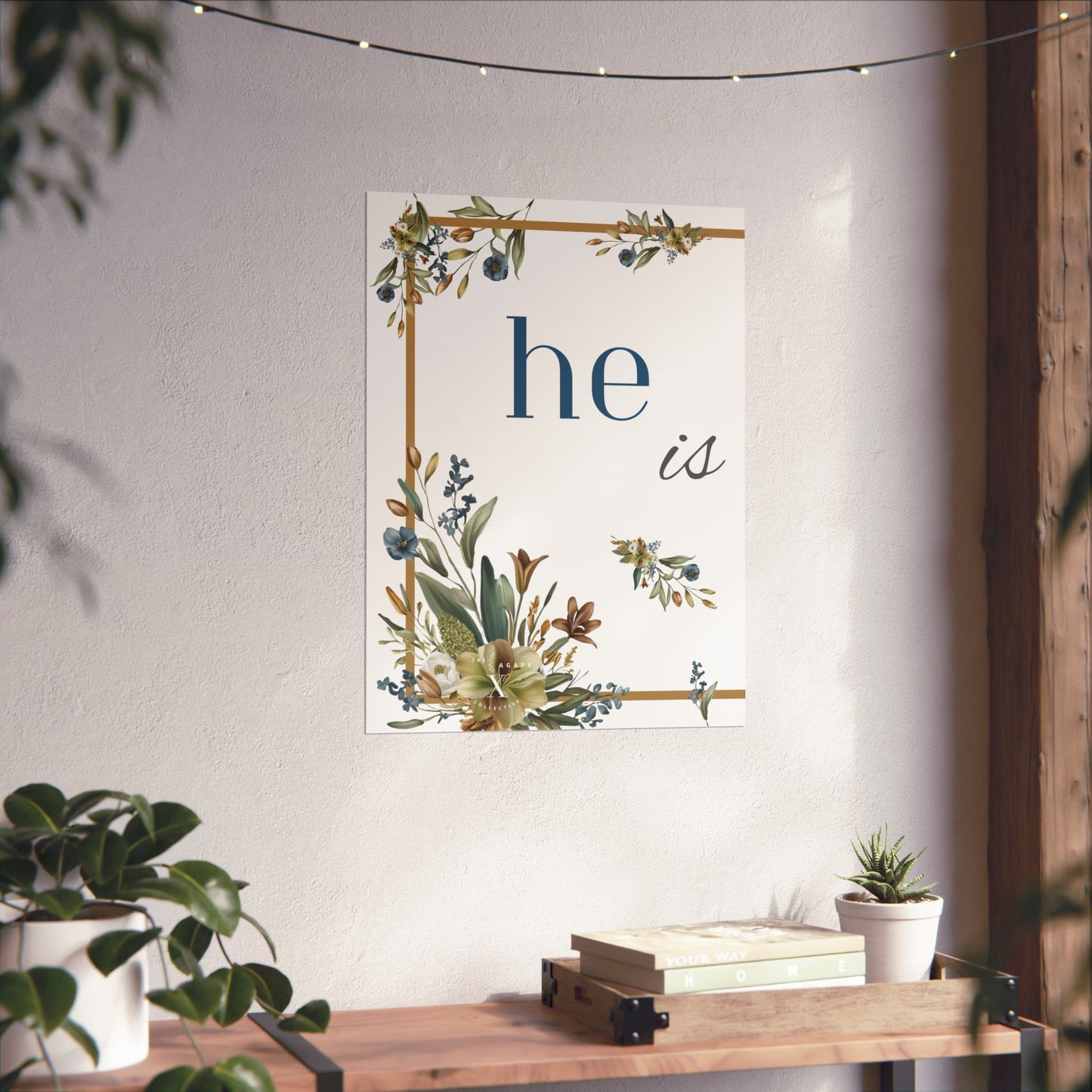 He is Risen Matte Vertical Wall Art (1 of 2) UNFRAMED