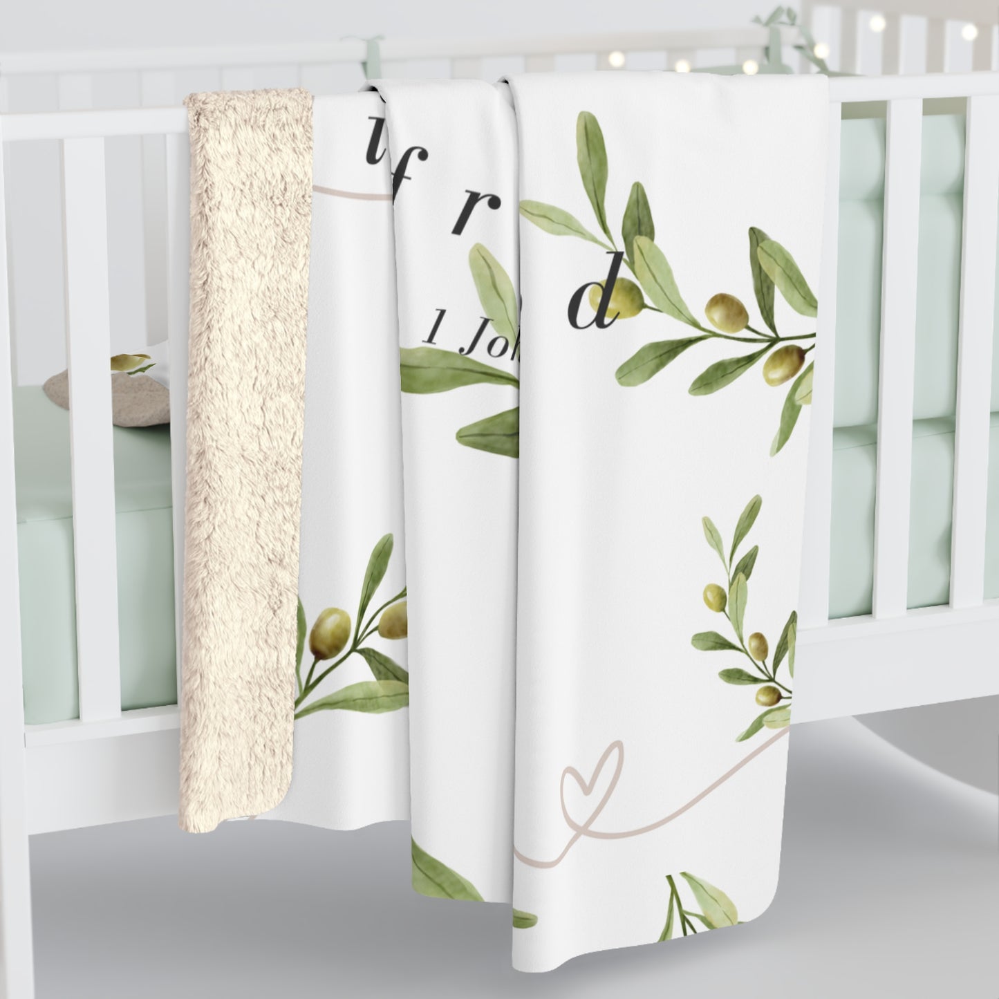 Love Is from God Sherpa Fleece Blanket