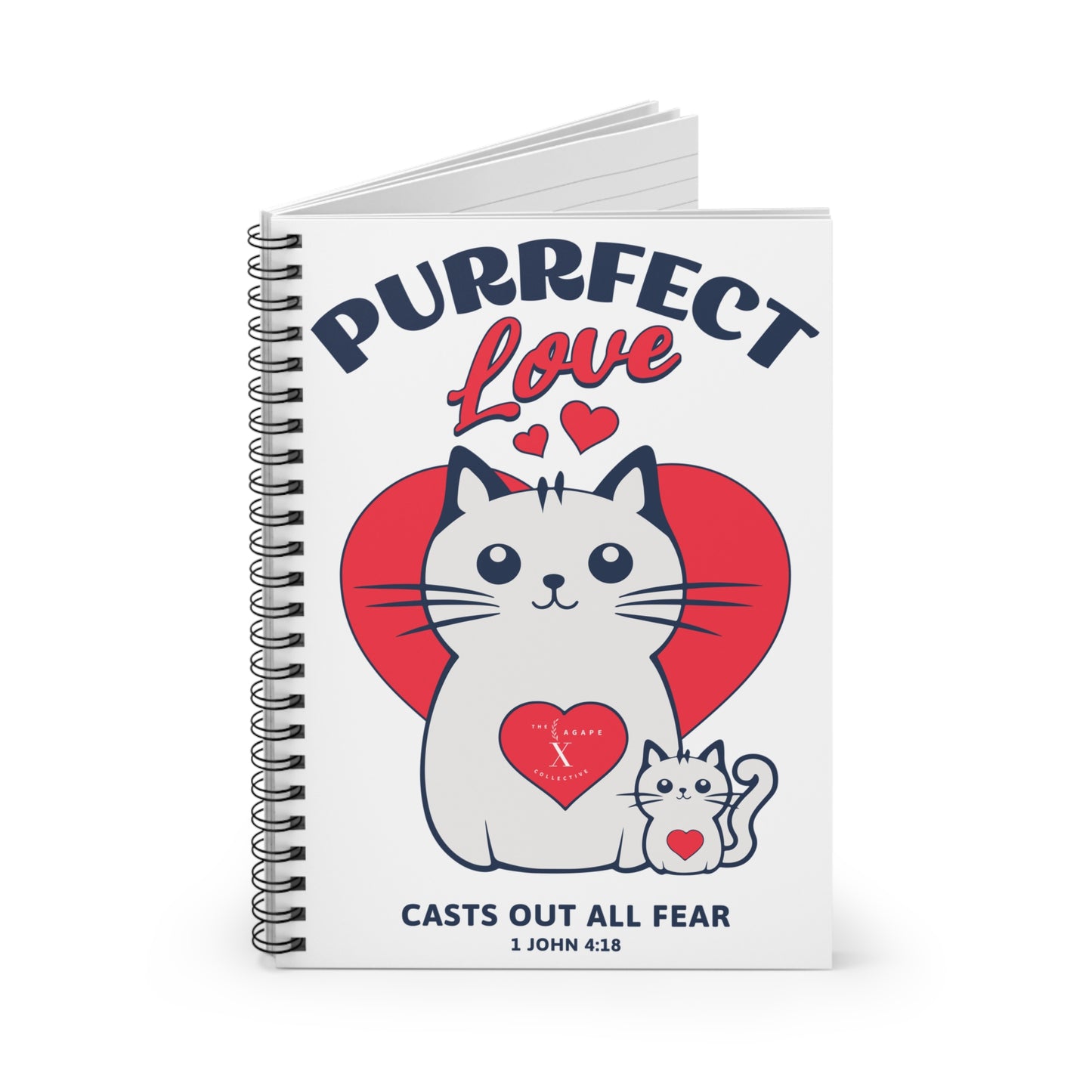 Purrfect Love Spiral Notebook