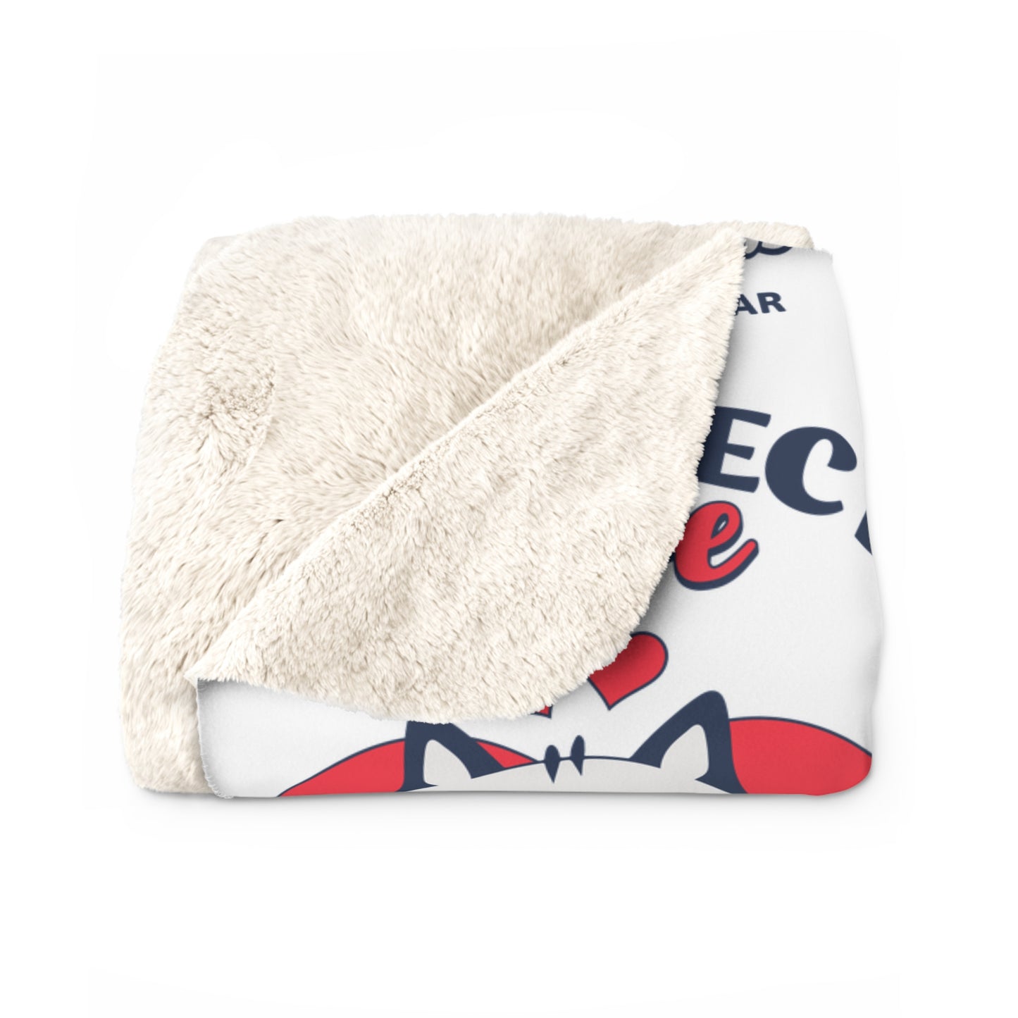 Purrfect Love Sherpa Fleece Blanket