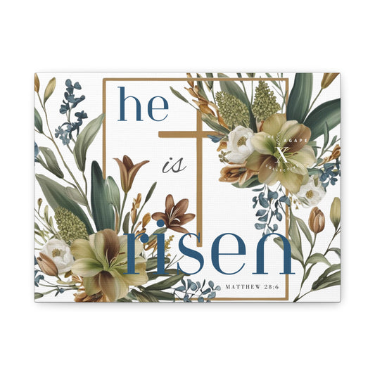 He is Risen Matte Canvas