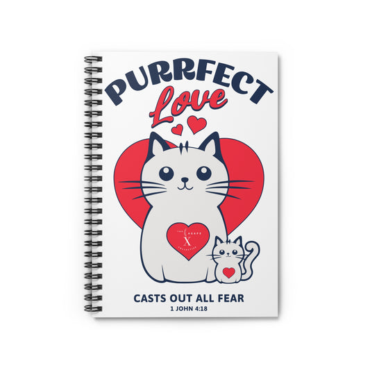 Purrfect Love Spiral Notebook