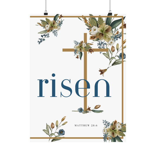 He is Risen Matte Vertical Wall Art (2 of 2) UNFRAMED